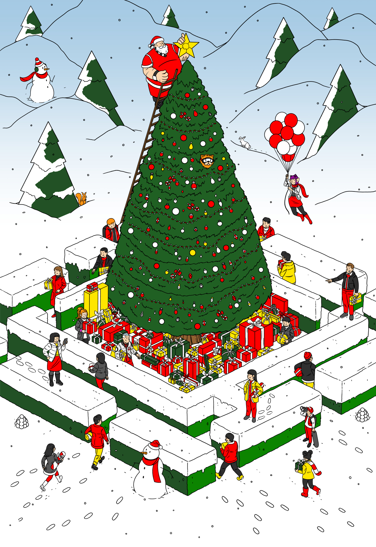 times_square_maze_scene_janne_iivonen